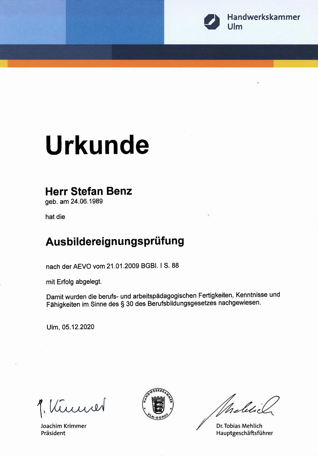 Elektro Konold - Wir bilden aus - Stefan Benz
